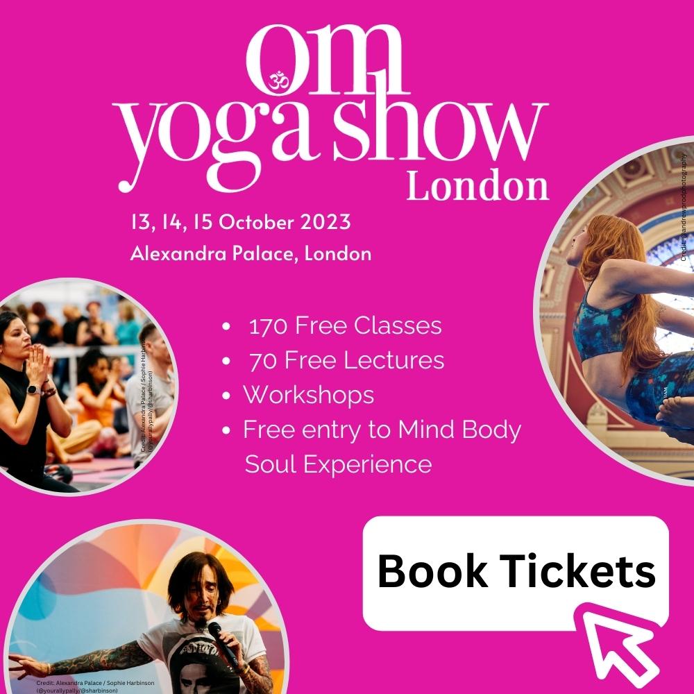 1000 x 1000px OM Yoga Show Rewards Scheme Banner